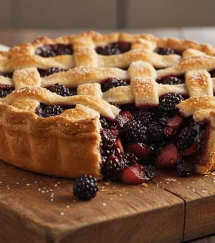 Jamie Oliver Apple and Blackberry Pie