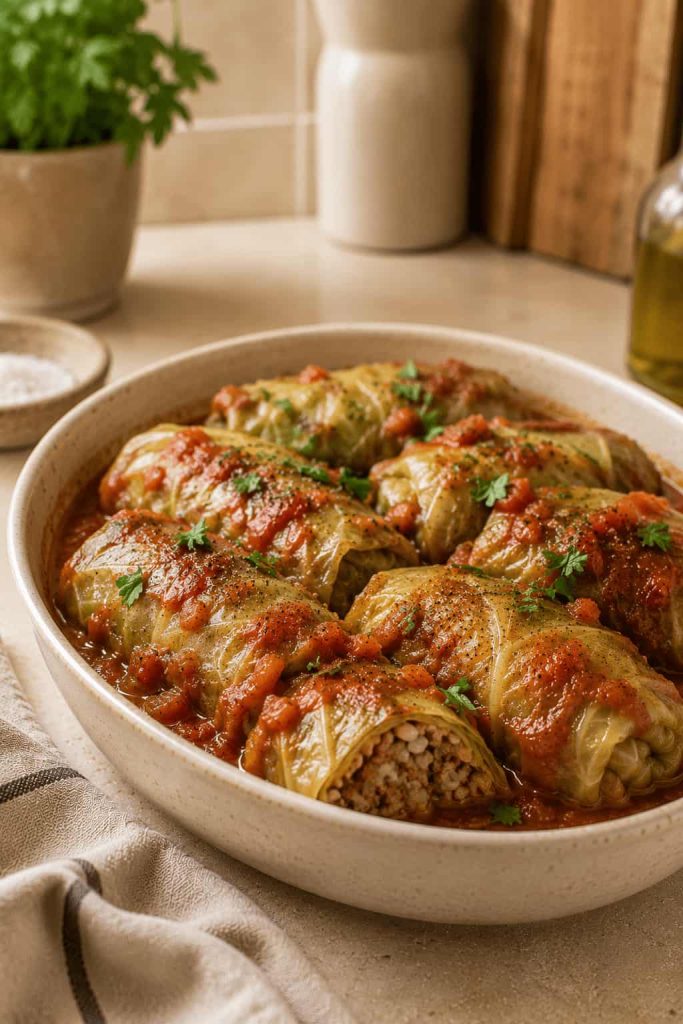 Jamie Oliver Stuffed Cabbage Rolls