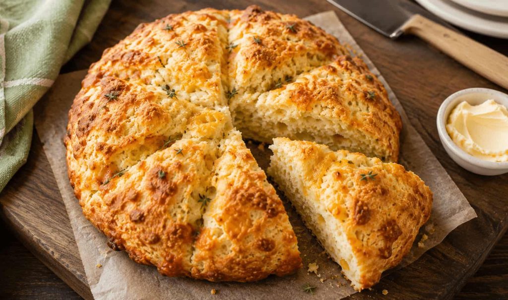 Jamie Oliver Cheesy Soda Bread