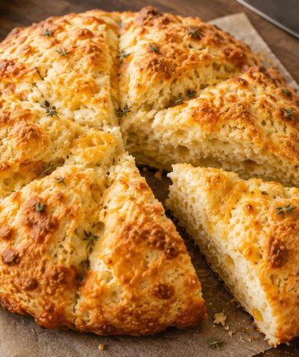 Jamie Oliver Cheesy Soda Bread