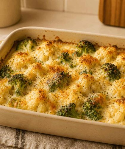 Jamie Oliver Cauliflower and Broccoli Cheese