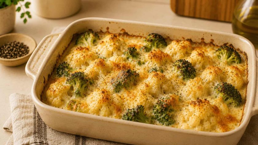 Jamie Oliver Cauliflower and Broccoli Cheese