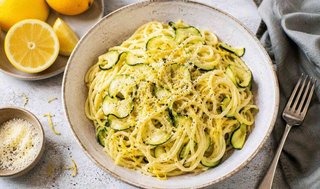 Jamie Oliver Lemon and Courgette Pasta
