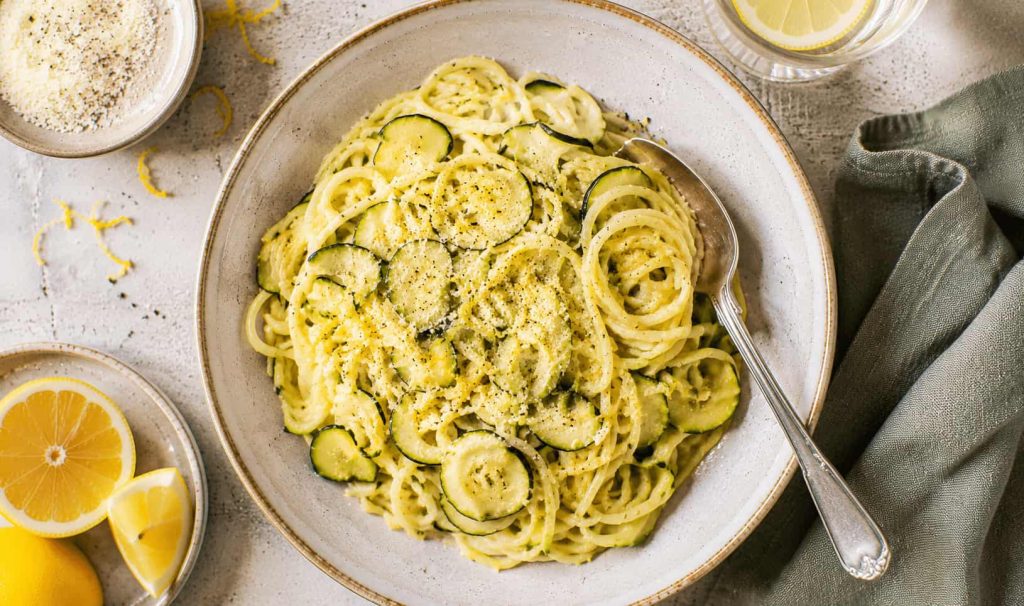 Jamie Oliver Lemon and Courgette Pasta