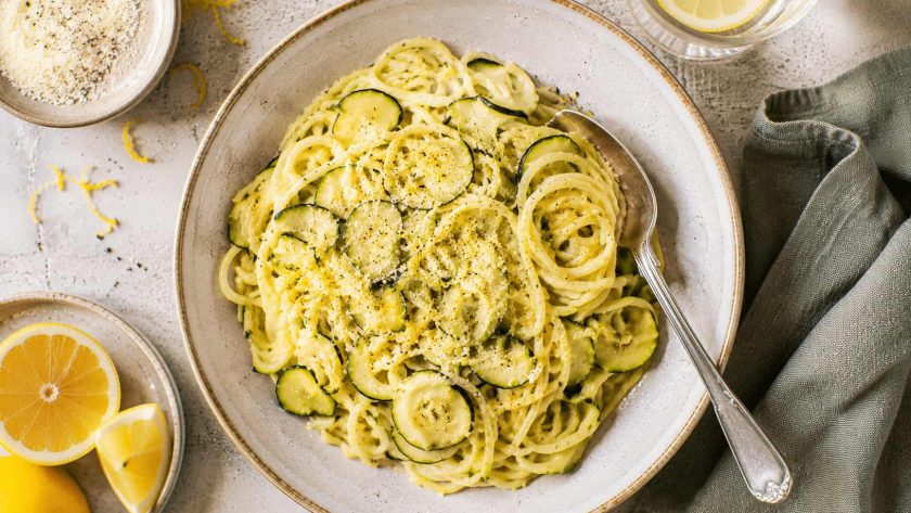 Jamie Oliver Lemon and Courgette Pasta