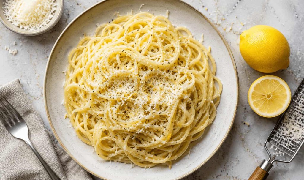 Jamie Oliver Lemon and Parmesan Pasta