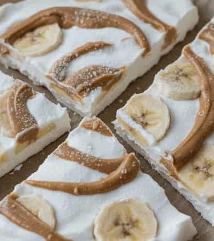 Jamie Oliver Peanut Butter Banana Yogurt Bark