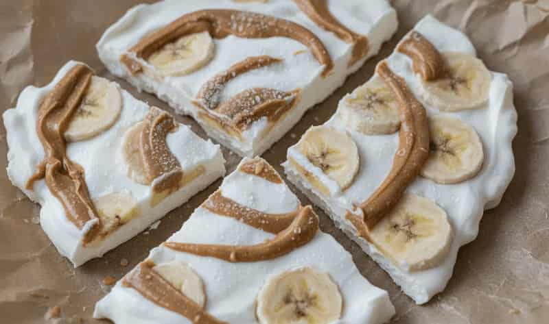 Jamie Oliver Peanut Butter Banana Yogurt Bark
