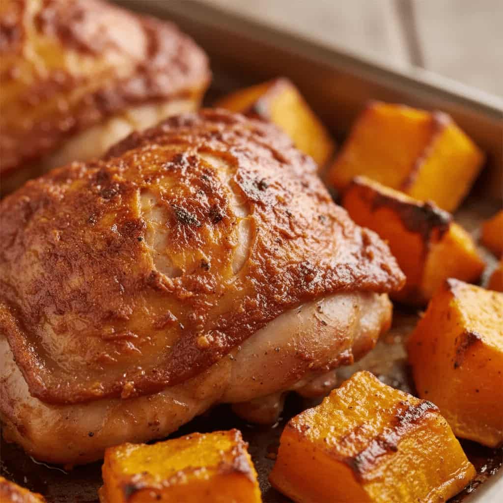 Jamie Oliver Thai Red Chicken & Squash Traybake